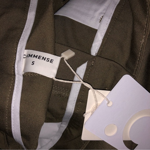 NWT asymmetrical layer button wide leg dress pants by Commense in size Small - Picture 6 of 10